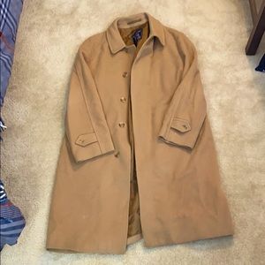 Burberry Men’s Wool and Cashmere Trench Coat, XXL